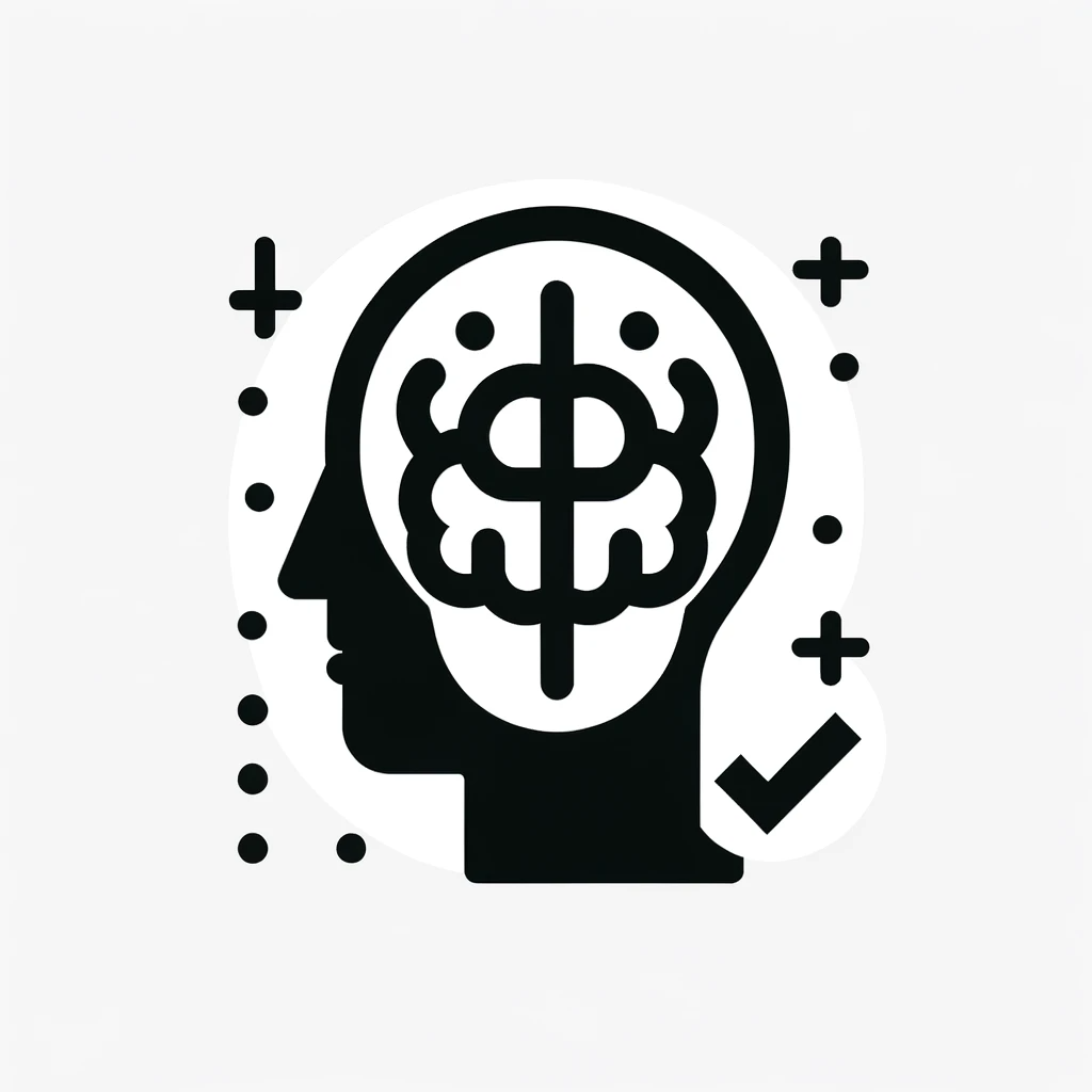 Illustration depicting the inner workings of a person's brain during the thought process.